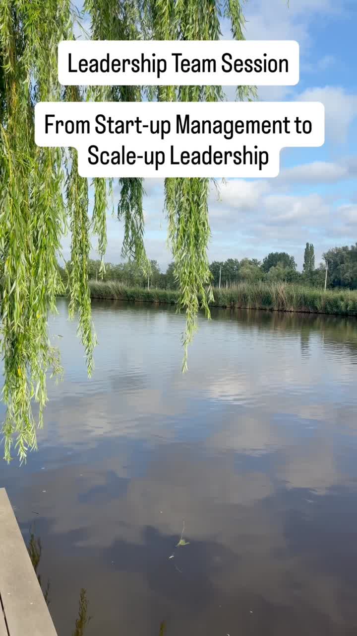 Leadership team session of a start-up preparing to scale